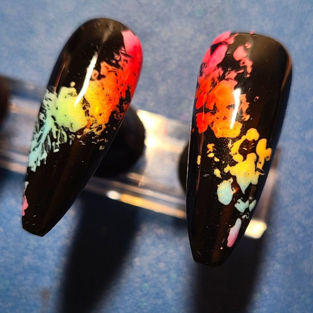 Rainbow Splat Press-on Nails